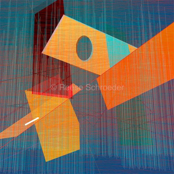 Simple rectangles and lines make this red, yellow, gray rectangles over gray background.